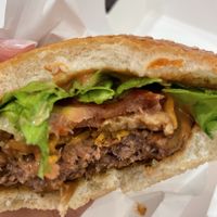 After the one bite!  at Vegan Burger - Dubai Mall in Dubai