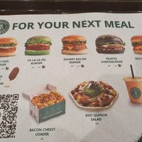 Menu at Vegan Burger - Dubai Mall in Dubai