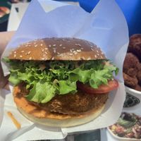 Aloo tikka burger   at Vegan Burger - Dubai Mall in Dubai