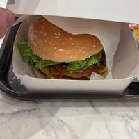 Smoky bacon burger  at Vegan Burger - Dubai Mall in Dubai
