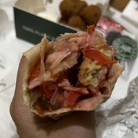 Vegan chicken shawarma   at Vegan Burger - Dubai Mall in Dubai