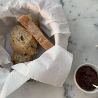 Vegan Bread and Olive Tapenade   at The Five Restaurant in Crete