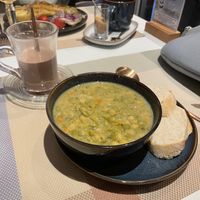 Erbsensuppe (vegan)   at Pittis CaféBar Föhr in Wyk Auf Foehr