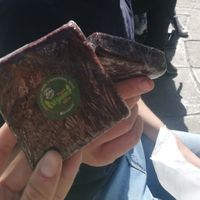 Vegan brownies at Lecker Brot Pastelería in La Paz