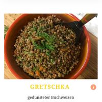 Vegane Speisekarte - Gretschka at Café Arbat in Rostock
