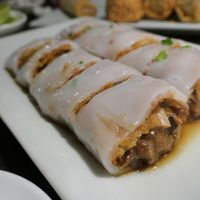 Crispy wild mushroom and beancurd cheung fun  at Yauatcha - City in London