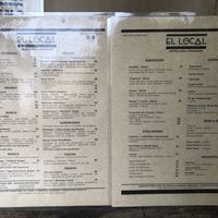 Clearly marked vegan options   at El Local in Antigua