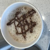 Hot chocolate with soy milk at Cinnaholic  at Cinnaholic in Raleigh