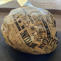 A vegan burger inside! at MANA! - Soho in Hong Kong Island