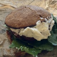 The Babylon Burger. - beetroot, mushrooms, tempeh   at MANA! - Soho in Hong Kong Island