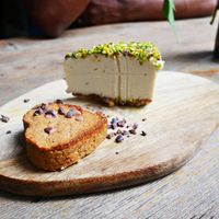 Vegan cookie and coconut cake.  at MANA! - Soho in Hong Kong Island