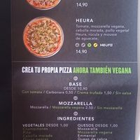 Opciones veganas at Pizza Market in Barcelona