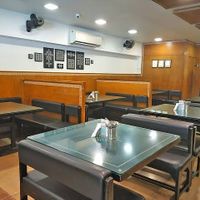 Inside the restaurant  at Dakshinayan in Ahmedabad