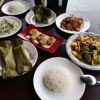 Vegetarian special made vegan after request at Adila Warung and Homestay in Banjar