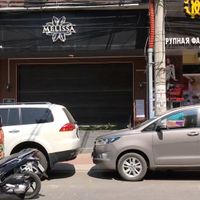 The restaurant across the street from the Banh Mi cart. at Chay Banh Mi - Food Cart in Nha Trang