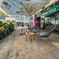 Outside sitting   at Secret Garden in Koper