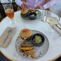 Burger and beer/wine at Bistro Verde in Copenhagen