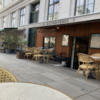Outside restaurant   at Bistro Verde in Copenhagen