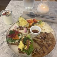 Brunch plate   at Bistro Verde in Copenhagen