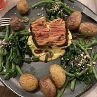 The juice steak with the ‘marbeling'  at Bistro Verde in Copenhagen