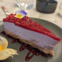 Raspberry Cheesecake at Bistro Verde in Copenhagen