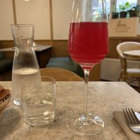 Beetroot kombucha - would recommend!   at Bistro Verde in Copenhagen