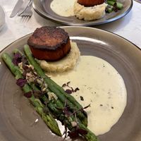 Juicy marbles steak with bearnaise sauce  at Bistro Verde in Copenhagen