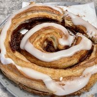 Cinnamon roll! 🤤   at Bistro Verde in Copenhagen