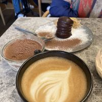 Tiramisu texture was a bit strange, but the taste was great. Best coffee I have had in a while    at Bistro Verde in Copenhagen