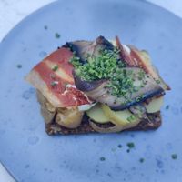 Potato Smørrebrød at Bistro Verde in Copenhagen