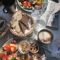 The brunch plate  at Bistro Verde in Copenhagen
