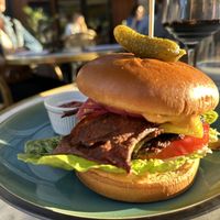 Ok, best bacon cheeseburger Iv ever tried! Yum!   at Bistro Verde in Copenhagen