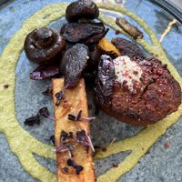 I haven’t had a steak in a decade! But this one comes pretty close in texture and taste! Great vegan experience.   at Bistro Verde in Copenhagen