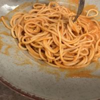 Simple pasta with red sauce  at Bistro Verde in Copenhagen