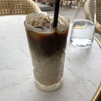 Ice coffee   at Bistro Verde in Copenhagen