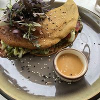 Chickpeas omelette   at Bistro Verde in Copenhagen