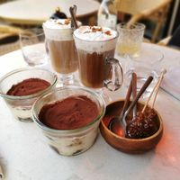 Tiramisu and Irish coffee at Bistro Verde in Copenhagen