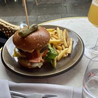 Double trouble burger 🥳  at Bistro Verde in Copenhagen