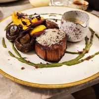 Vegan Juicy Marbles steak at Bistro Verde in Copenhagen