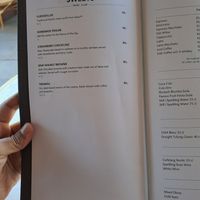 Menu at Bistro Verde in Copenhagen