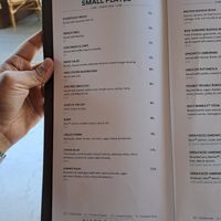 Menu at Bistro Verde in Copenhagen