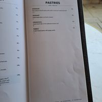 Menu at Bistro Verde in Copenhagen