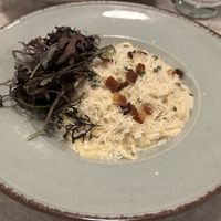 Spaghetti carbonara   at Bistro Verde in Copenhagen