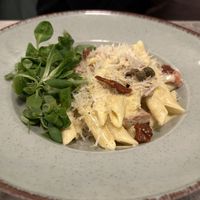 Pasta salmon special  at Bistro Verde in Copenhagen