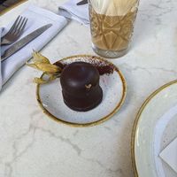 Flødebolle at Bistro Verde in Copenhagen
