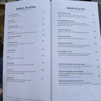 Menu 2023  at Bistro Verde in Copenhagen