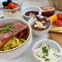 Delicious Brunch Plate  at Bistro Verde in Copenhagen