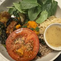 Winter Buddha bowl —really good tempeh  at Bistro Verde in Copenhagen