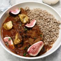 Farmer's stew w/barley at Bistro Verde in Copenhagen