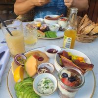 Brunch plate at Bistro Verde in Copenhagen